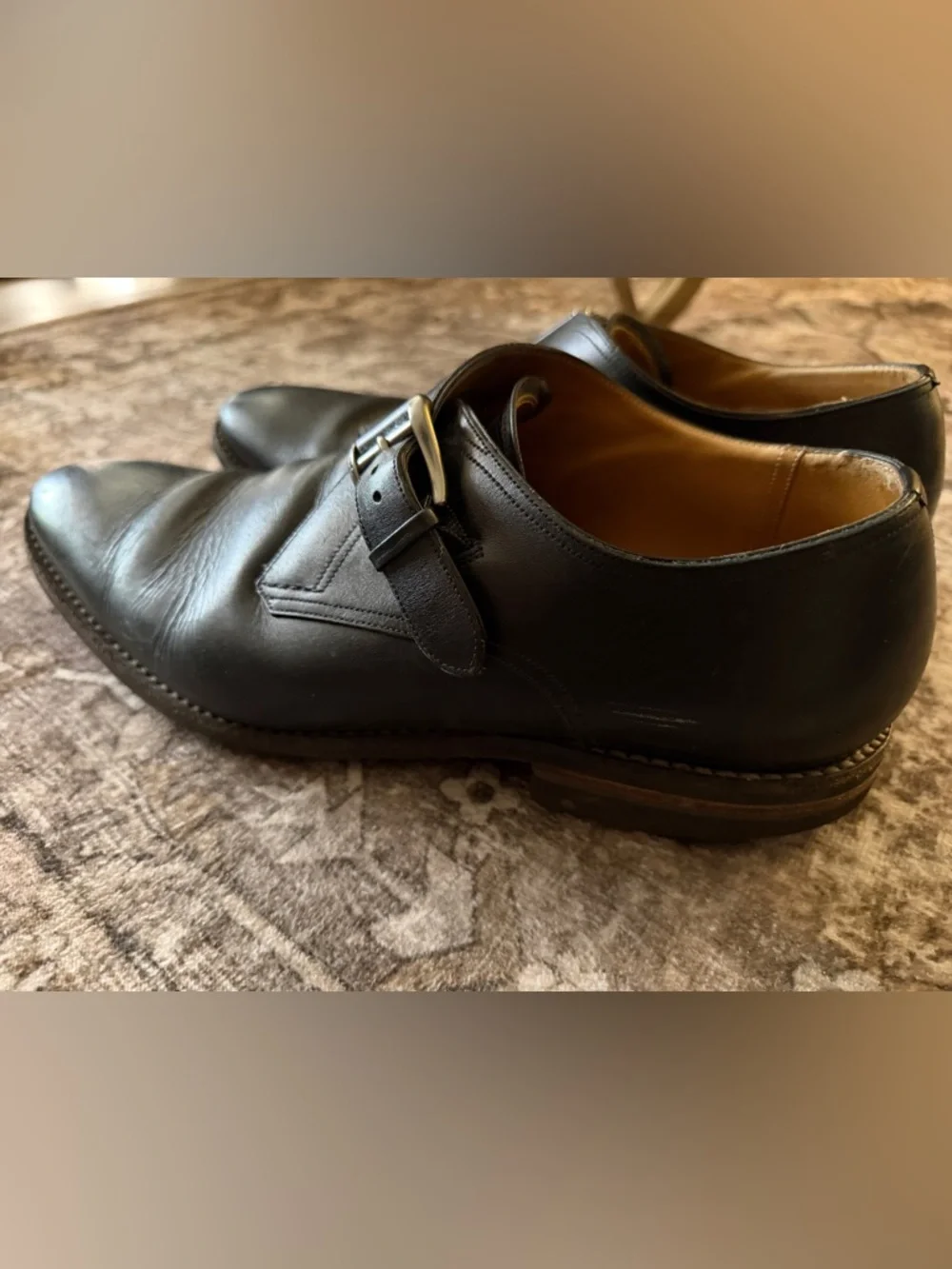 Bally Scribe Monk Strap Dress Shoes Black Leather Men’s 12 Luxury Designer Italy - Picture 8 of 8